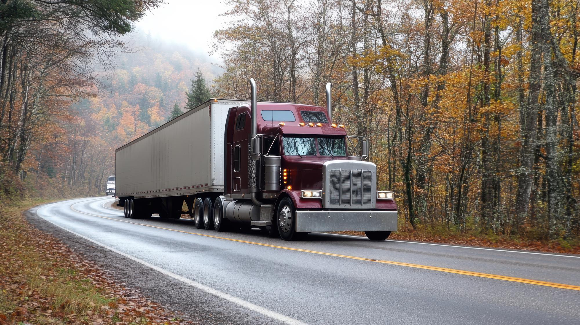Prime Haul Freight truck on highway